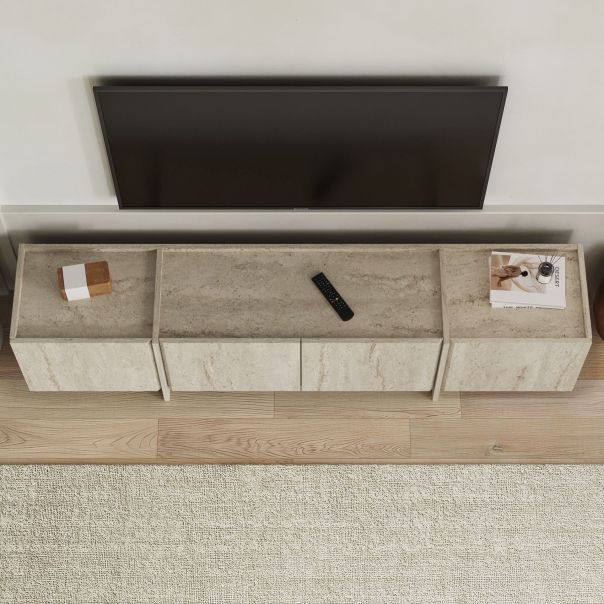 NORDURE TV komoda Lowen, krem - EP3057950