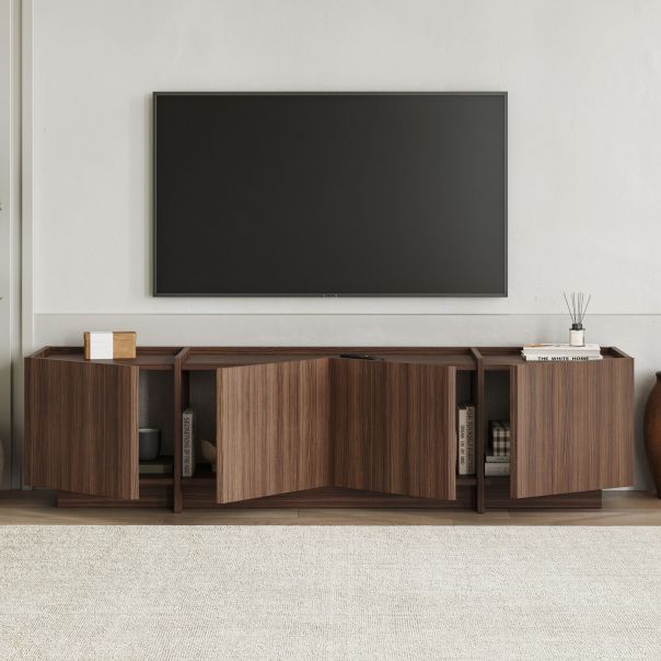 NORDURE TV komoda Lowen, braon/antracit - EP3057959