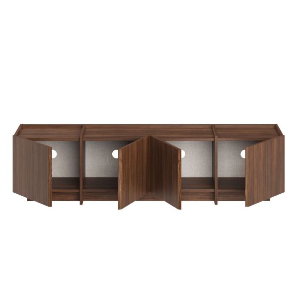 NORDURE TV komoda Lowen, braon/antracit - EP3057959