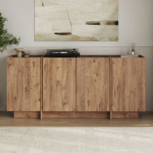 NORDURE Komoda Dorma, braon/antracit - EP3057962