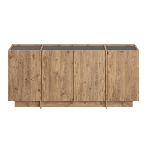 NORDURE Komoda Dorma, braon/antracit - EP3057962