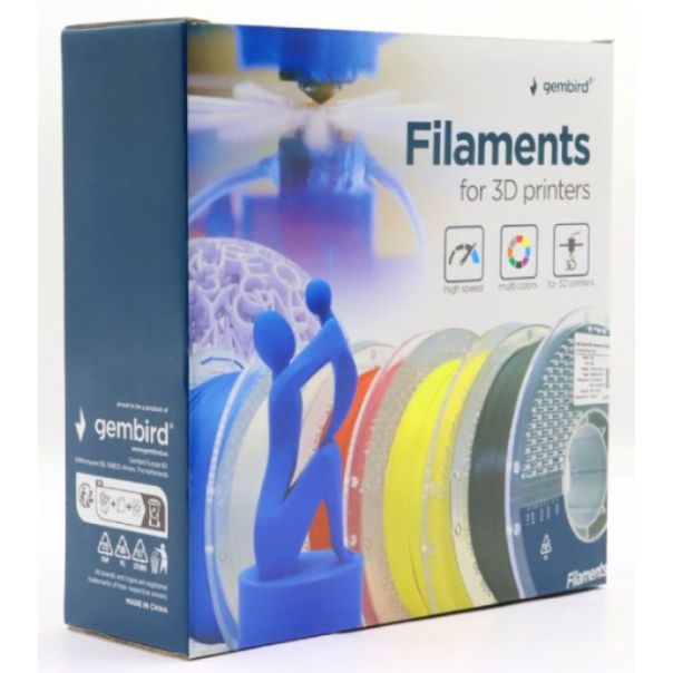 GEMBIRD 3DP-PLA1.75HY-01-W PLA filament velike brzine za 3D stampac 1.75mm, kotur 1KG RED - 46816