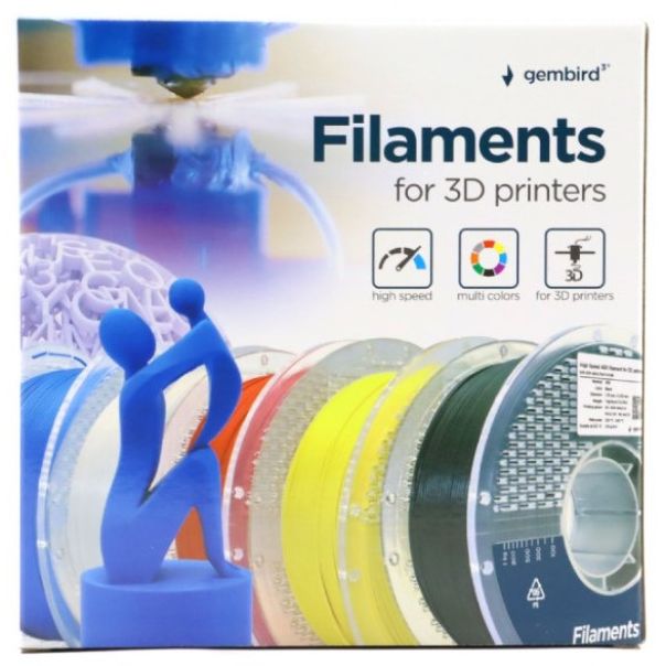 GEMBIRD 3DP-PLA1.75HY-01-W PLA filament velike brzine za 3D stampac 1.75mm, kotur 1KG RED - 46816