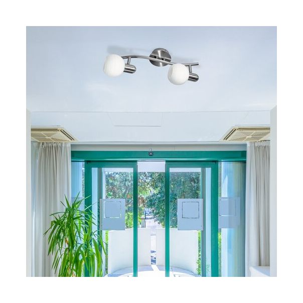 Rabalux Spot rasveta Aurel E14 2x MAX 40W brušeni hrom (6342) - 6342