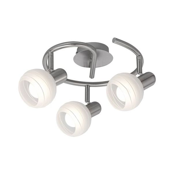 Rabalux Spot rasveta Aurel E14 3x MAX 40W brušeni hrom (6343) - 6343
