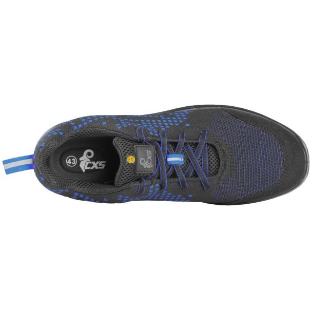 CANIS Radna cipela plitka Texline Silba S1P, crna/plava - 55557