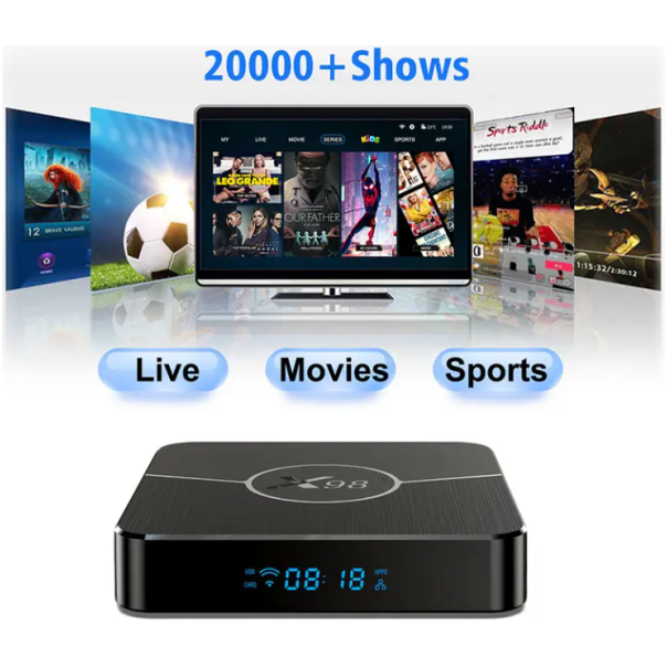 GEMBIRD Smart Android box GMB-X98 PLUS 4/32GB Amlogic S905W2 - 46854