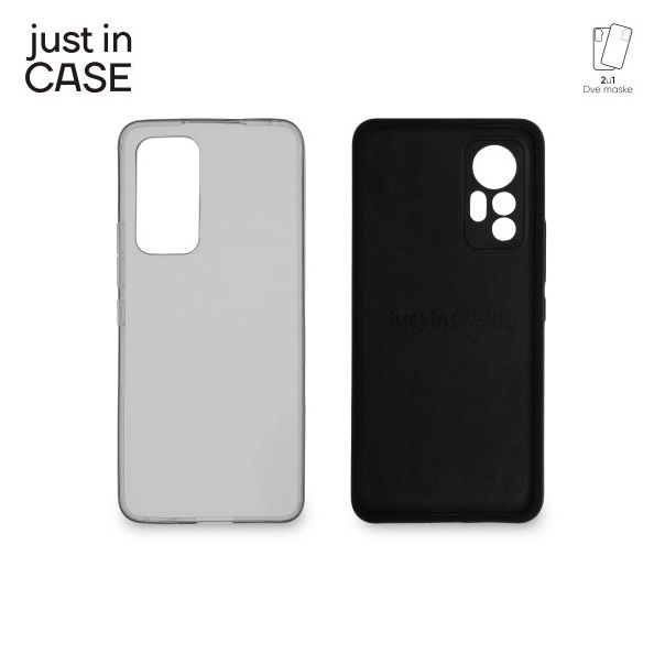 JUST IN CASE 2u1 Extra case MIX paket crni za Xiaomi 12 Lite - MIX317BK