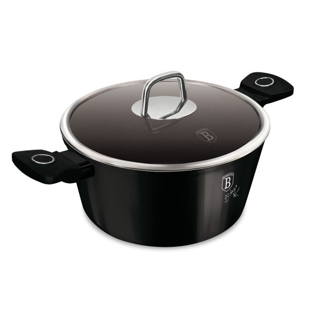 BERLINGER HAUS Šerpa sa poklopcem 20cm Black Vantage collection BH-8224S - 491094