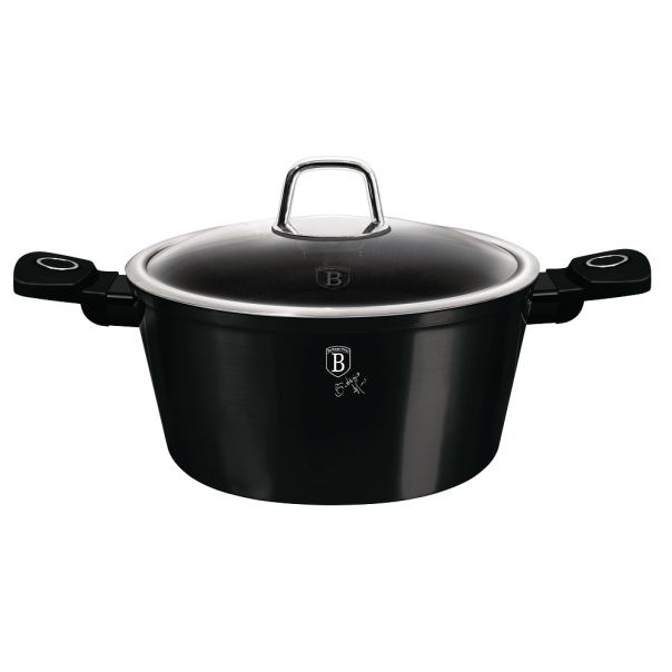 BERLINGER HAUS Šerpa sa poklopcem 20cm Black Vantage collection BH-8224S - 491094