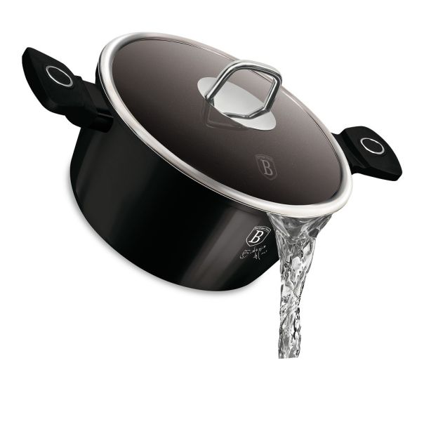 BERLINGER HAUS Šerpa sa poklopcem 20cm Black Vantage collection BH-8224S - 491094