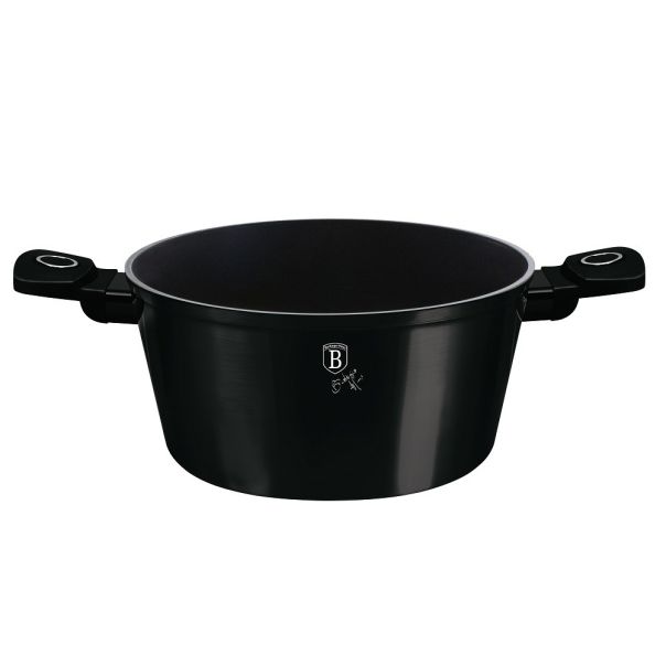 BERLINGER HAUS Šerpa sa poklopcem 24cm Black Vantage collection BH-8225S - 491095