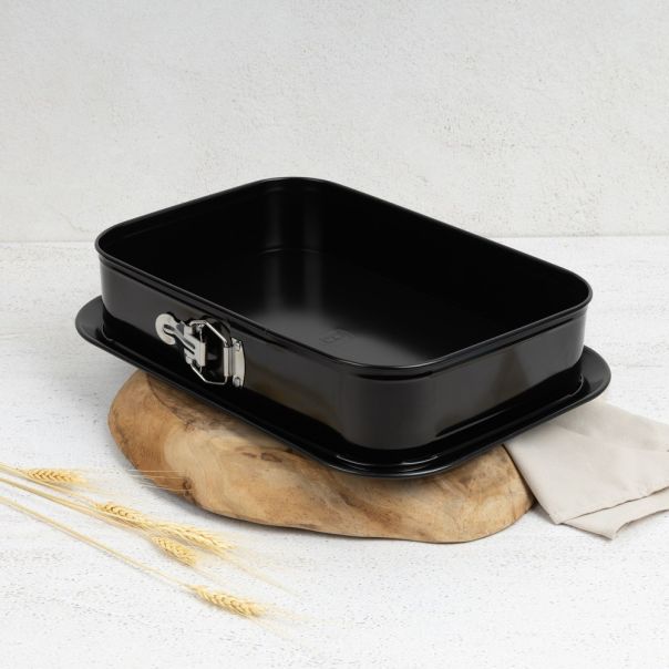BERLINGER HAUS Pravougaona modla za tortu - opasač 39x27x7.5cm Black Vantage collection BH-8679S - 491104