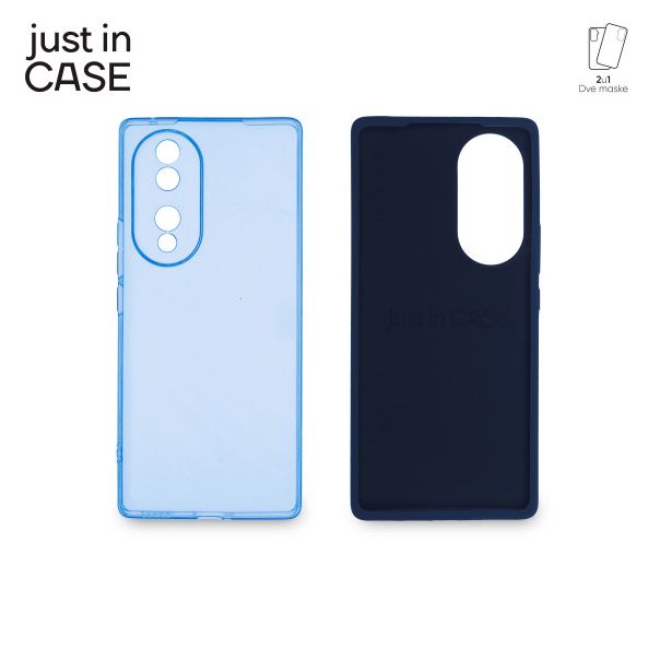 JUST IN CASE Maska 2u1 Extra case MIX za Honor 70, plava - MIX426BL