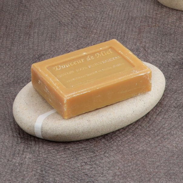 TENDANCE Posuda za sapun Stone effect 2x11.5x10cm, poliresin/bež - 64153104