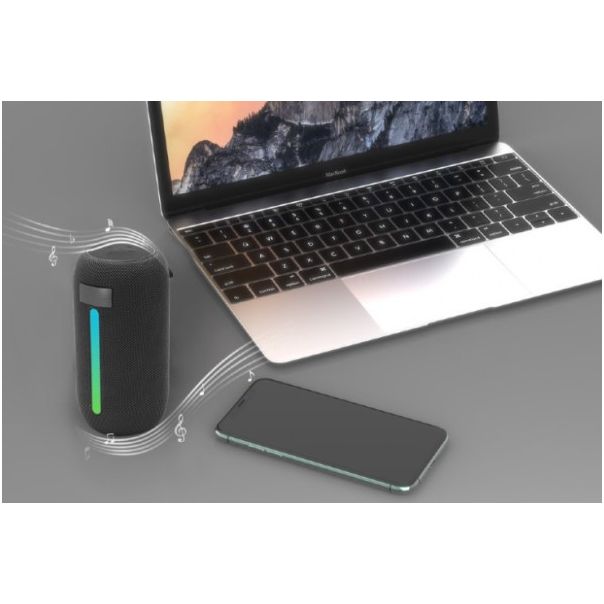 GEMBIRD Bežični Bluetooth zvučnik SPK-BT-LED-07, crna - 47055