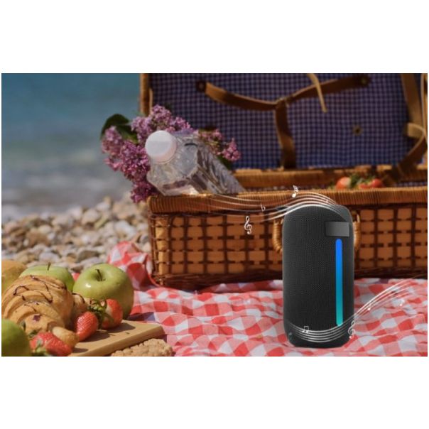 GEMBIRD Bežični Bluetooth zvučnik SPK-BT-LED-07, crna - 47055