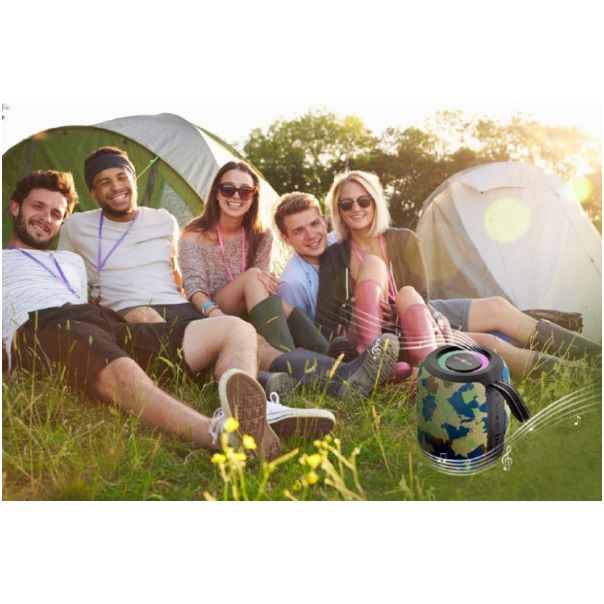 GEMBIRD Bežični Bluetooth zvučnik SPK-BT-LED-05-CM, camo - 47054