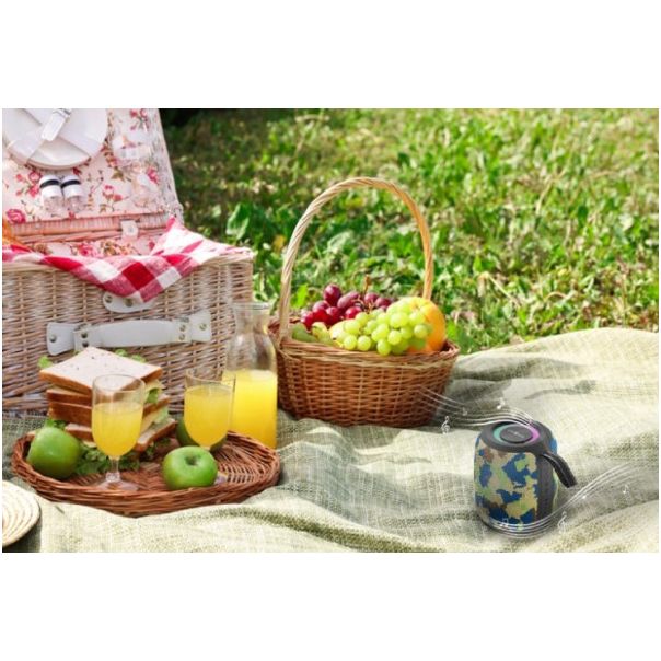 GEMBIRD Bežični Bluetooth zvučnik SPK-BT-LED-05-CM, camo - 47054