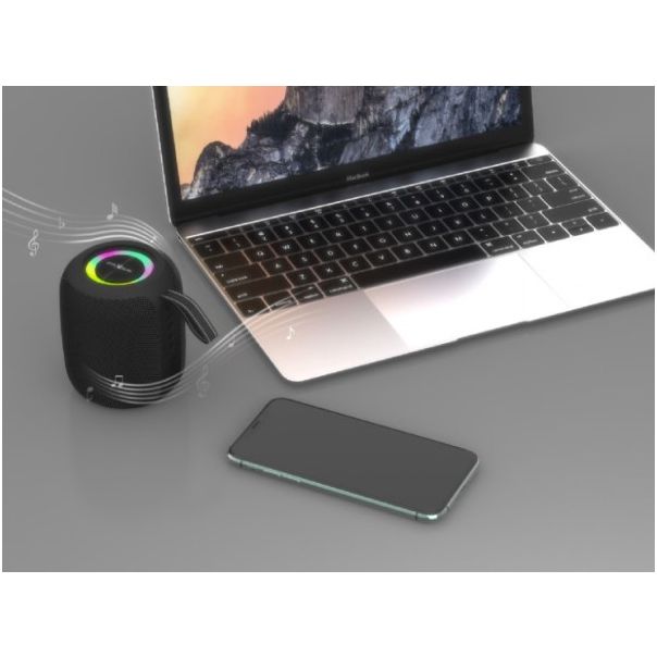 GEMBIRD Bežični Bluetooth zvučnik SPK-BT-LED-05-BK, crna - 47053