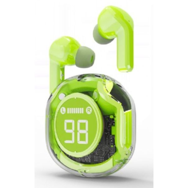 GEMBIRD Bluetooth slušalice TWST-01-G, TWS, LCD, zelena - 47073