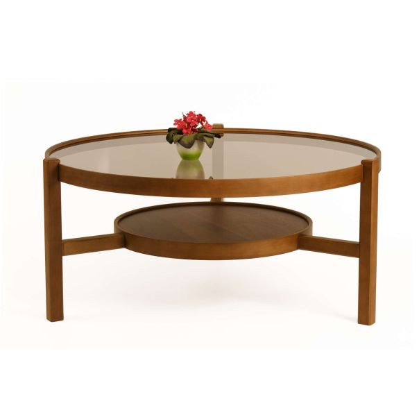 HANAH HOME Klub sto Flora, braon - EP3057998