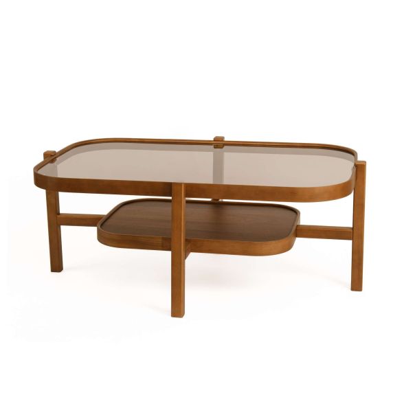 HANAH HOME Klub sto Godiva, braon - EP3058001