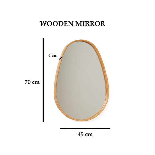 HANAH HOME Ogledalo Pear, braon - EP3132535