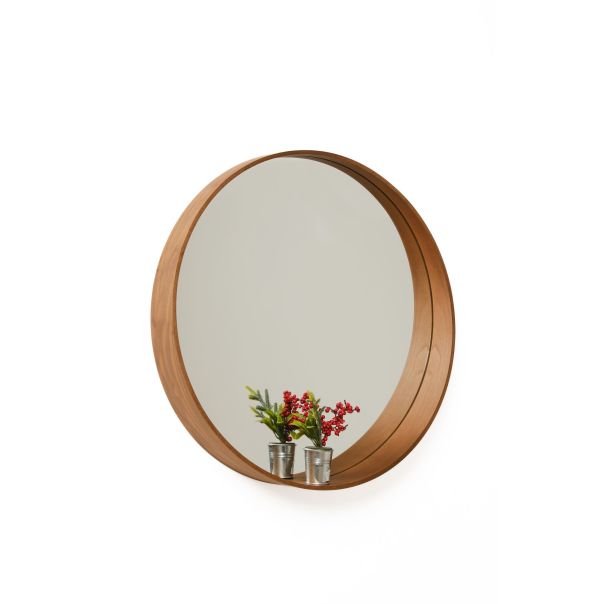HANAH HOME Dekorativno ogledalo Bias 80, braon - EP3132610