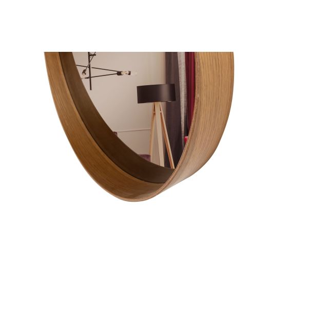 HANAH HOME Dekorativno ogledalo Bias 80, braon - EP3132610