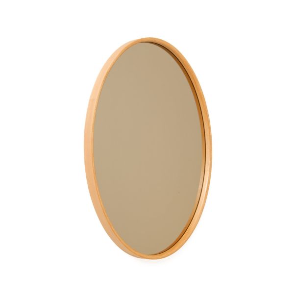 HANAH HOME Dekorativno ogledalo Elips, svetlo braon - EP3132598