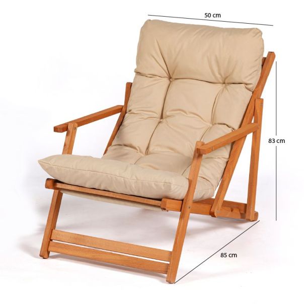 HANAH HOME Baštenska stolica My008, braon/krem - 644MYD1108