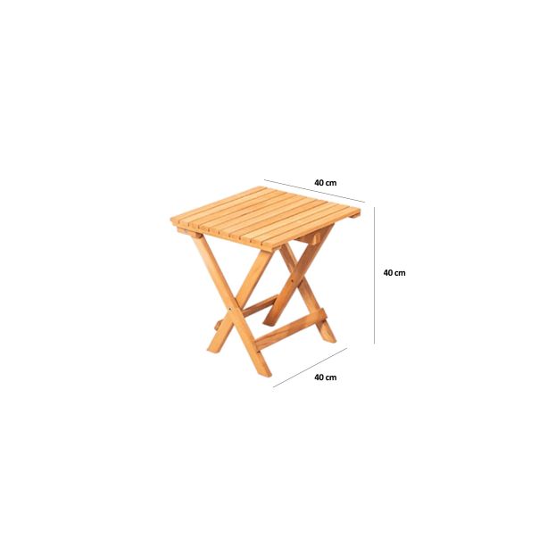 HANAH HOME Baštenski set sto i stolice My005, braon - 644MYD1137