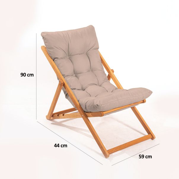 HANAH HOME Baštenski set sto i stolice My005, braon - 644MYD1137