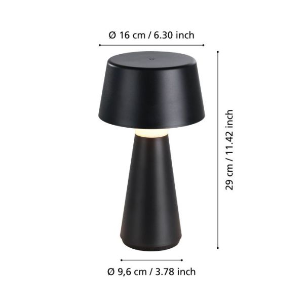 EGLO Stona lampa Huesa LED 3W Podesiva boja svetlosti - 75796