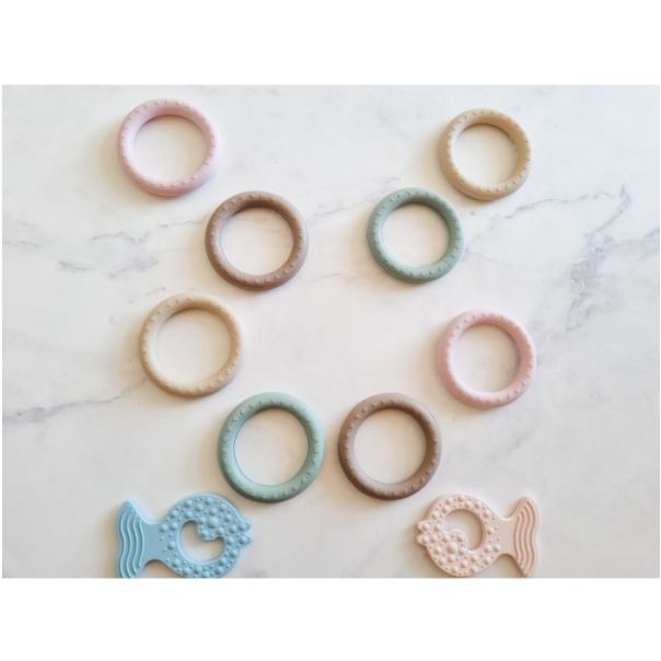 Hevea okrugla glodalica za bebe Boja peska - 648040