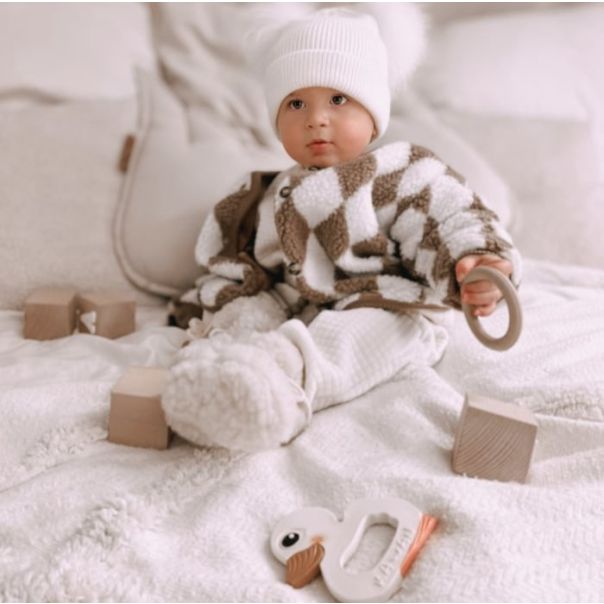 Hevea okrugla glodalica za bebe, Plava - 648043