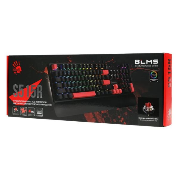 A4 TECH A4-S515R A4Tech Bloody MEHANICKA gejmerska tastatura sa naslonom - 47303