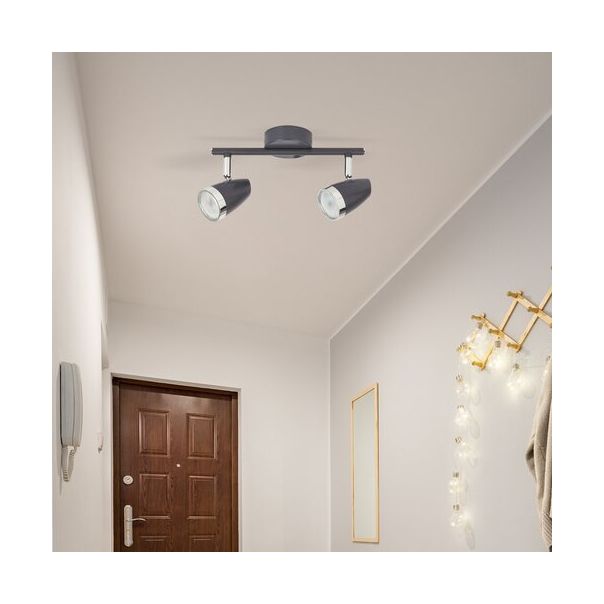 Rabalux Spot rasveta Karen LED 2x 4W antracit siva (6513) - 6513-1