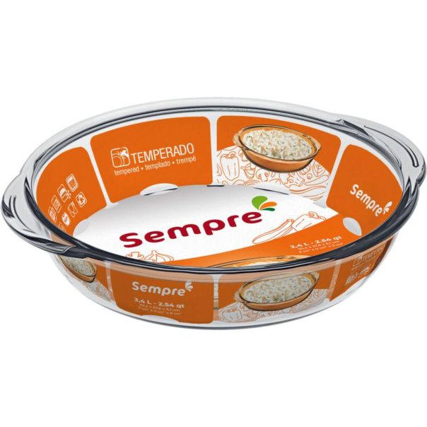 SEMPRE Posuda vatrostalna 2,4L okrugla - NA 6517