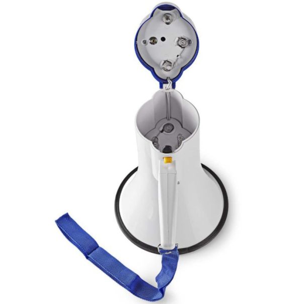 NEDIS Megafon MEPH150WT, 115dB, max.250m ugrađena sirena i funkcija snimanja, plava/bela - 47335