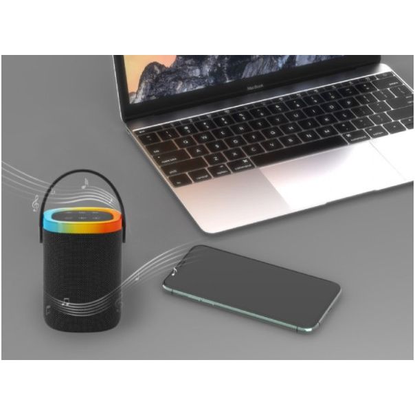 GEMBIRD Bežični Bluetooth zvučnik SPK-BT-LED-06, crna - 47338