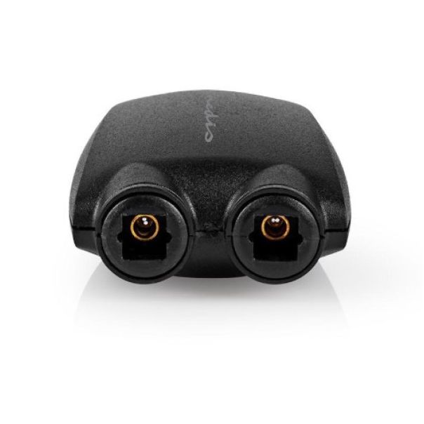 NEDIS Spliter CAGB25940BK, TosLink zenski na 2x TosLink zenski adapter, crna - 47332