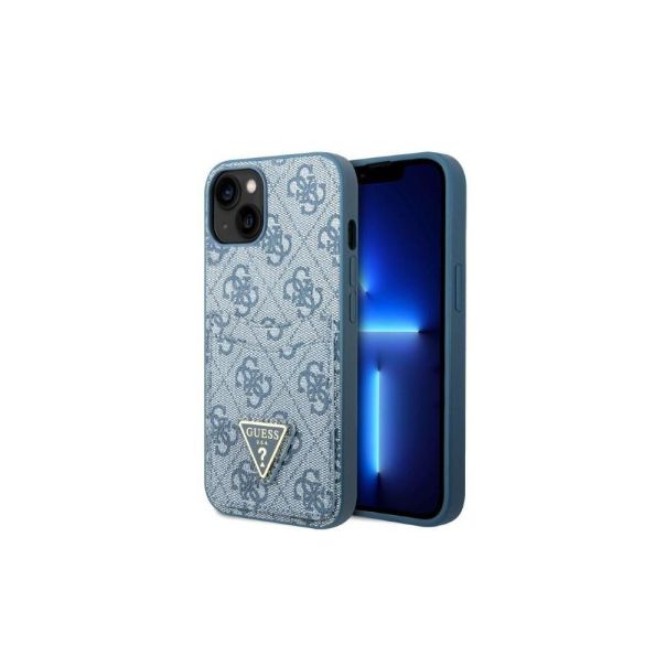 GUESS Futrola za iPhone 13 Pro, plava Triangle Logo Cardslot - GSM168171