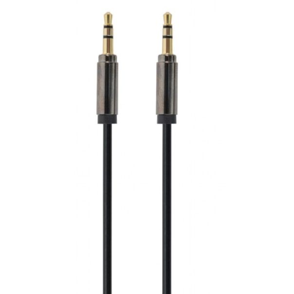 GEMBIRD Kabl CCAP-444-1M 3.5mm stereo plug to 3.5mm stereo plug audio, pozlaceni konektor, 1m - 47345