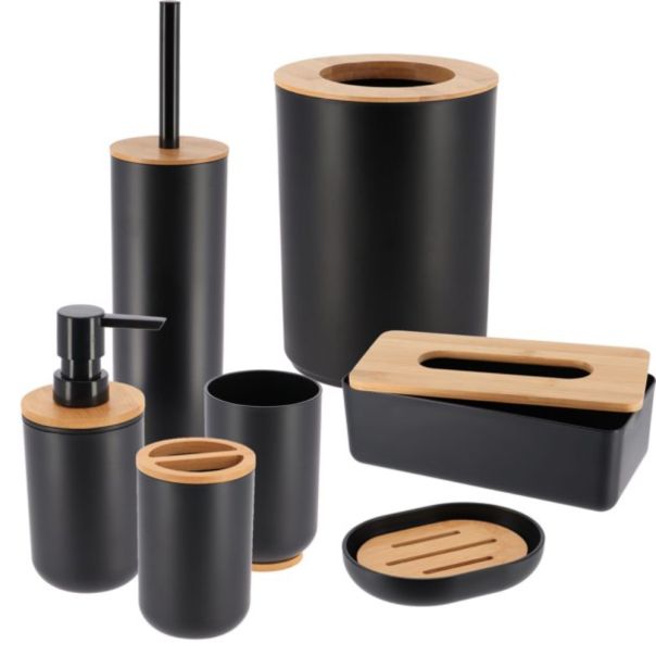 TENDANCE Kanta za smeće 5l 24cm pp/bambus crna - 6574N237