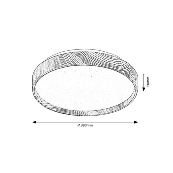 RABALUX Plafonjera Leana LED 24W - 6580