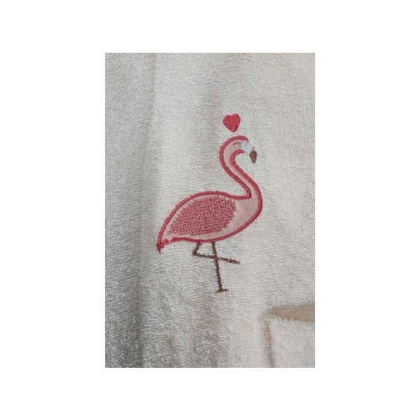 STEFAN Bademantil za devojčice Flamingo - 659-flamingo