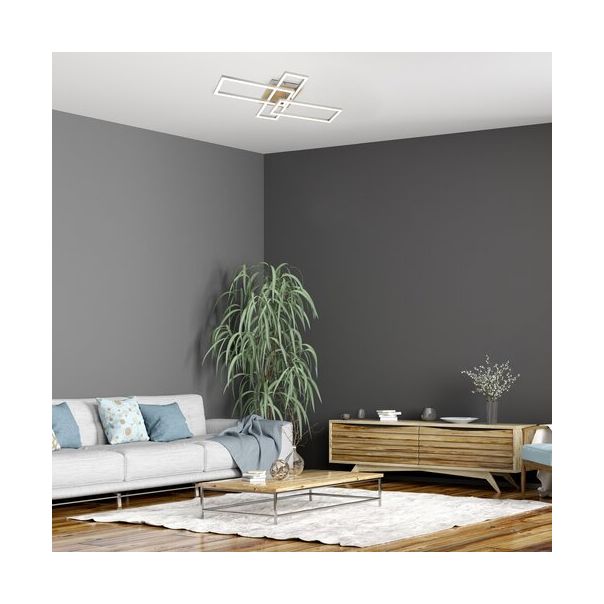 Rabalux Plafonjera Ashton LED 24W brušeni hrom (6590) - 6590-1