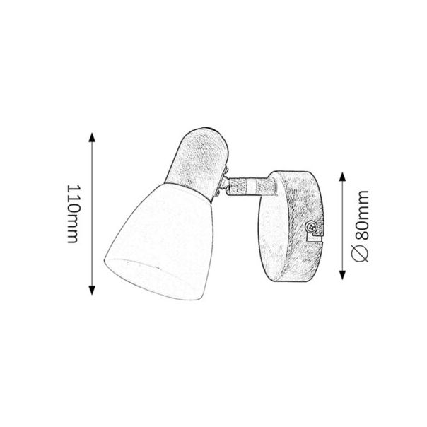 Rabalux Spot rasveta Soma E14 1x MAX 40W antično smeđe (6591) - 6591